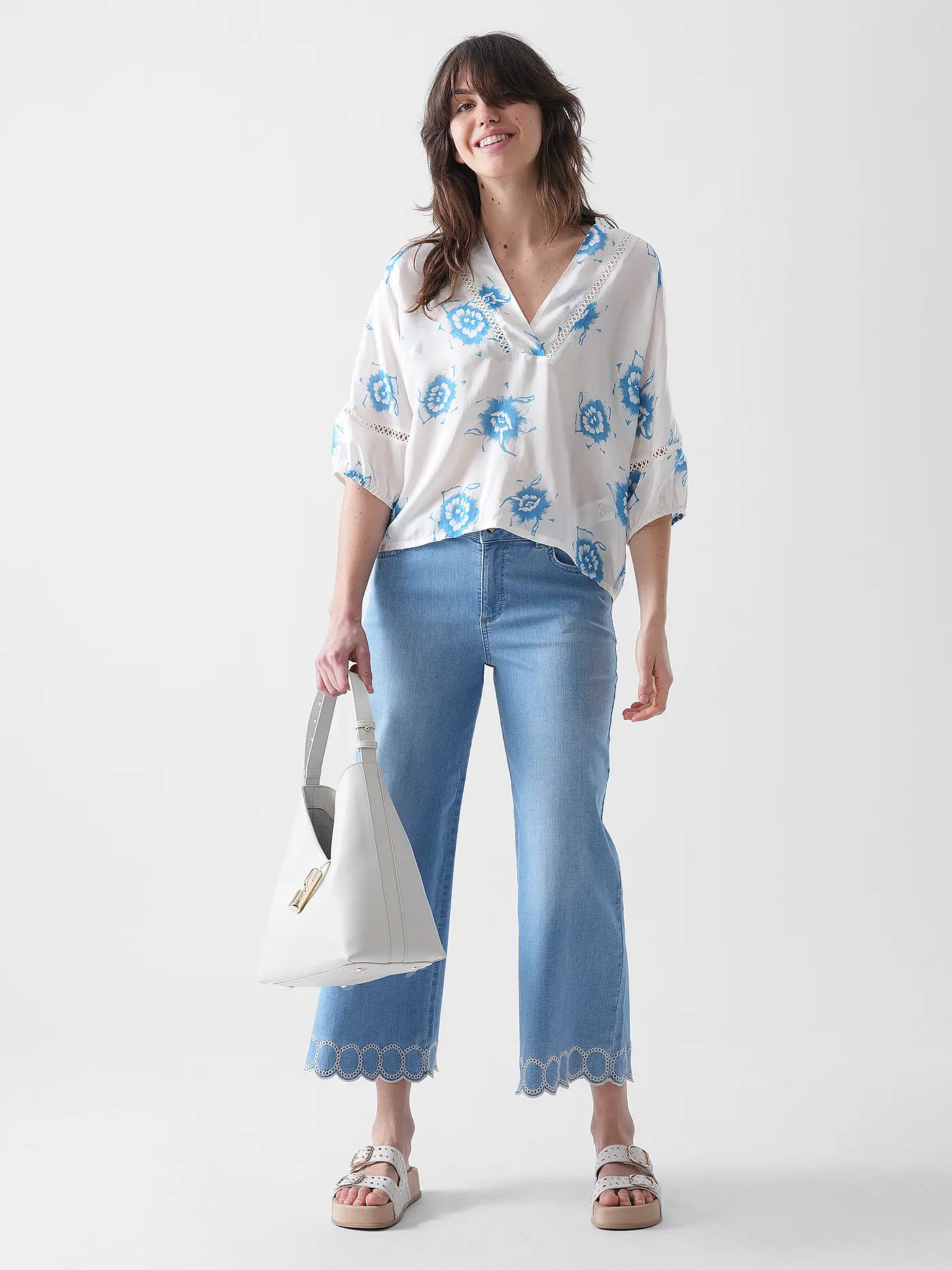 COMMA | Jeans Wide Leg 7/8 | 